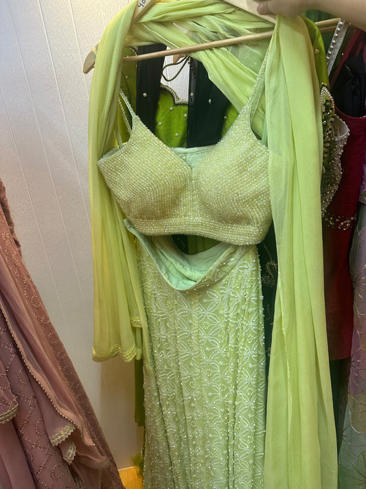 Lime Green Lehenga